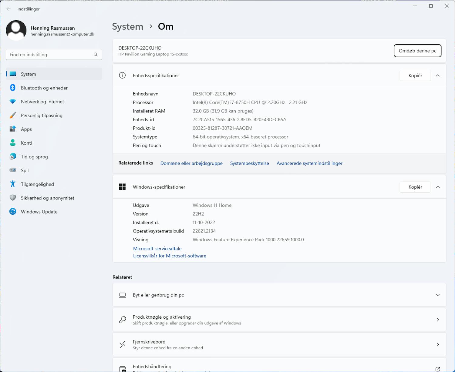 Windows: Når også Windows rapporterer om den nye og større mengden installert ram-minne, er du klar til å bruke en langt raskere og mer effektiv pc.